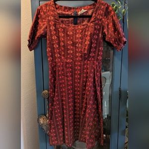 Red Mata Traders Dress